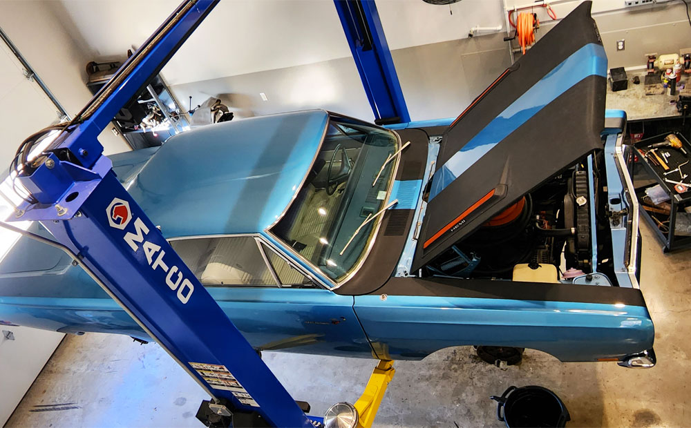 Classic car repair - plymouth road runner