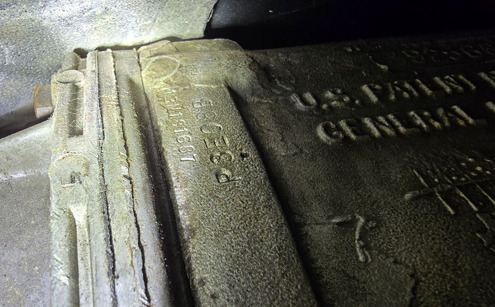 classic corvette pre-purchase inspection - transmission stamp and casting numbers