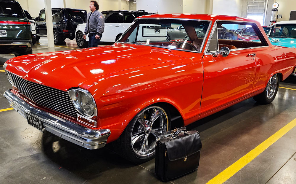 resto-mod car inspection - chevy nova lt motor