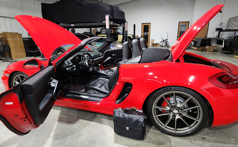 sports car pre-purchase inspection - porsche boxster