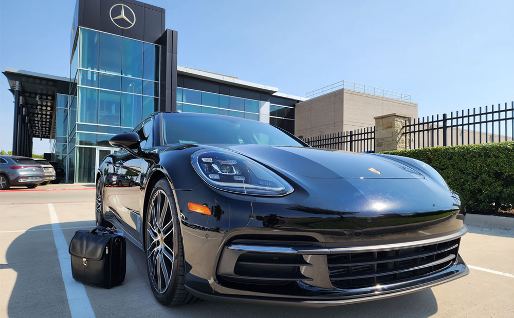 sports car inspection - porsche panamera