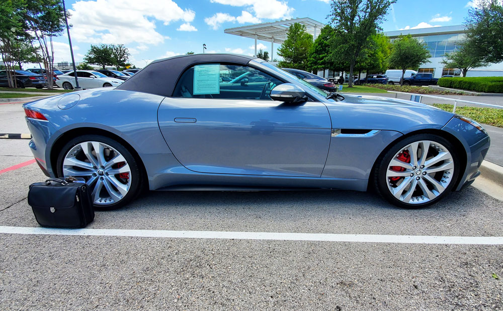 sports car pre-purchase inspection - jaguar roadster