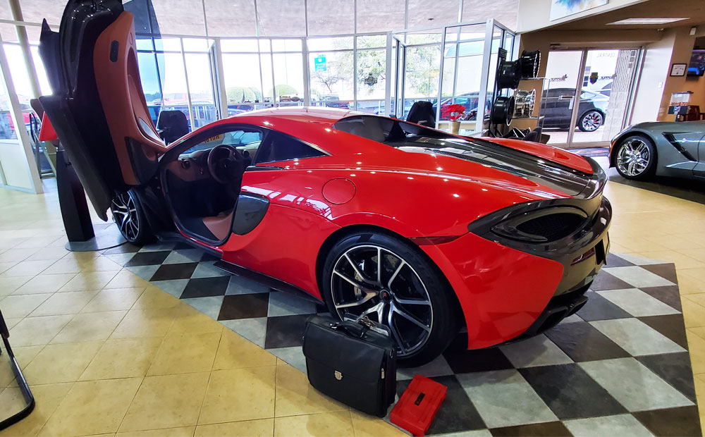 pre-purchase super car inspection - mclaren